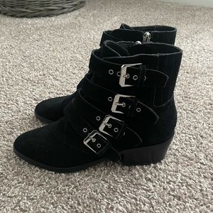 Dolce Vita Tavon Black Ankle Buckle Boot